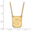 Black Bow Jewelry 14k Yellow Gold North Carolina State Wolfpack NCAA Necklace 18 Inch - 2 of 4
