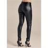 VENUS Womens 5-Pocket Faux-Leather Pants - 3 of 4