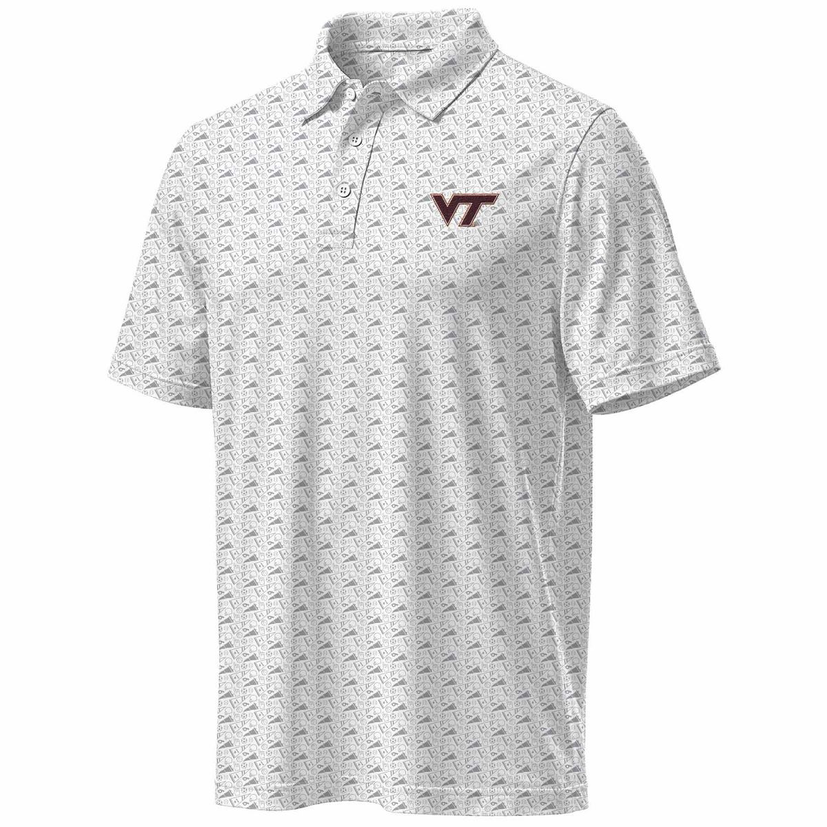 NCAA Virginia Tech Hokies Men's All Over Polo Shirt
