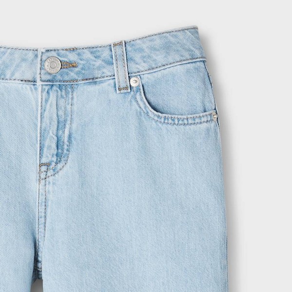 Jeans de tiro medio de pierna ancha para niñas - Cat & Jack™ 4