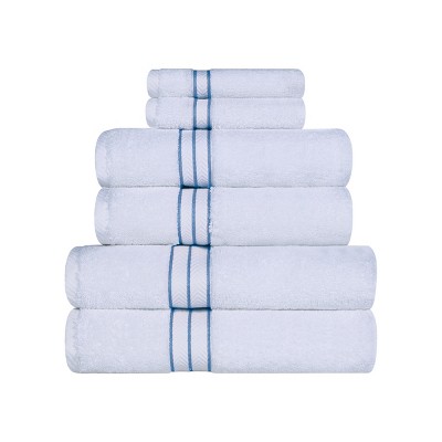 Premium Cotton Solid Plush Heavyweight Hotel Luxury Towel Set by Blue Nile Mills