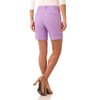 Rekucci Women's Pull-On Chic Urban Shorts with Pockets and Button Detail - 3 of 4