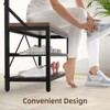 40''Coat Rack, 3-in-1 Hall Tree with Shoe Bench - 3 of 4