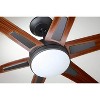 Luminance Kathy Ireland Home Rah Eco 60" Ceiling Fan with LED Light Kit, DC Motor with Walnut Blades & Wall Control - 3 of 4