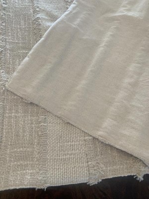 Saro Lifestyle Table Runner With Fringe Stripe Design : Target