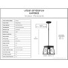 Urban Ambiance Luxury Industrial Pendant 9''H x 10''W,  Midnight Black Finish,  Berkeley Collection, UHP3922 - 3 of 4