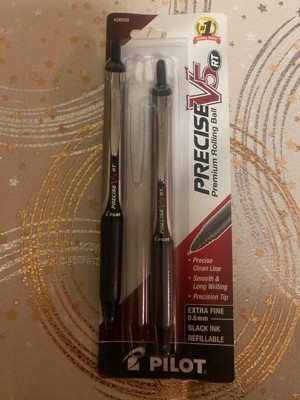 Pilot Precise V5 Retractable Rolling Ball Pens, Extra Fine Point, Assorted  Ink, 8 Count 