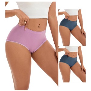 INSPIRE CHIC 3 Packs Women's Tummy Control High-Waisted Briefs Butt Lifter Full-Coverage Underwear - 1 of 4
