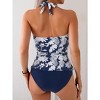 Eomenie Womens Halter Tankini Bathing Suit Ruched Tummy Control Two Piece Swimsuit with Bottom - 3 of 3
