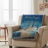 Woven Finding Comfort 50x60 inch Tapestry Throw – 100% Cotton by Manual Woodworkers and Weavers - 2 of 3