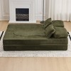 VASIP  Queen Size Foldable Sofa Bed, Plush Futon Sofa , Supportive High-Density Foam,  Convertible Sleeper Sofa,for Guest Room, Living Room - 2 of 4