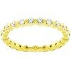Slickblue 1.15 Ct. Golden Lace Eternity Band, .925 Sterling Silver, 18K Gold Plated, Sizes 7-10 - 2 of 4