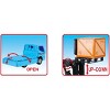 JuzToys Pull-Back Forklift and Truck Toy Set – Includes Pallet and 2 Cargo Boxes, Interactive Toys for Kids – Blue/Red - 2 of 2