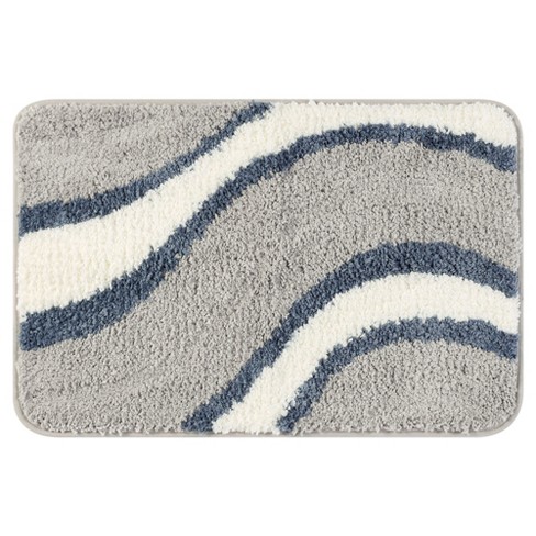 Unique Bargains Bathroom Soft Tub Shower Wavy Stripes Non-slip ...