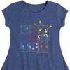 Girls' - Pokémon - Character Grid Fit & Flair Cap Sleeve Dress - 2 of 3