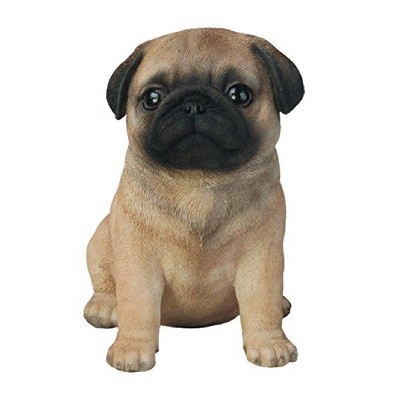 6" Polyresin Pug Puppy Statue Tan - Hi-Line Gift