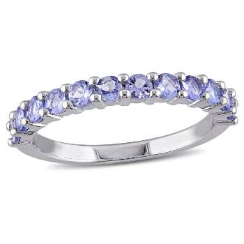 .84 CT. T.W. Tanzanite Stacking Ring in Sterling Silver