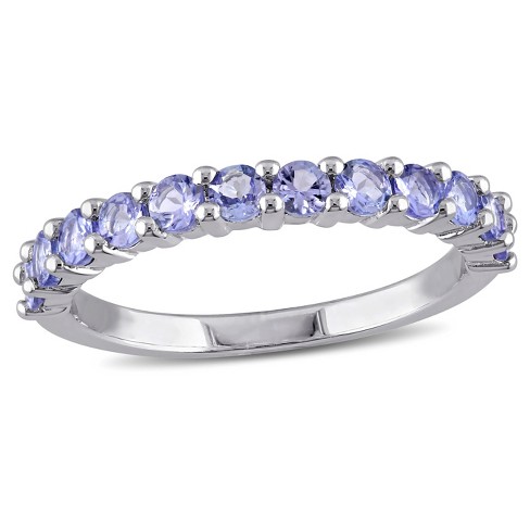 84 Ct. T.w. Tanzanite Stacking Ring In Sterling Silver : Target