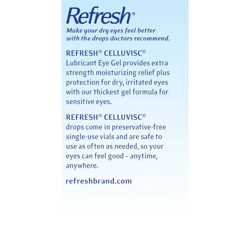 Refresh Celluvisc Lubricant Eye Drops - 0.3 fl oz/30ct, 4 of 7