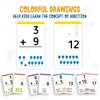 Merka Addition Flash Cards For Kids, Preschool Math Facts and Game for Kids - Set of 169 Cards - 4 of 4