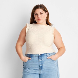 Women's Jacquard Tank Top - Future Collective - 1 of 3