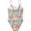 YMI Big Girls' One-Piece Ditsy Floral Print Swimsuit - 2 of 4