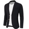 Clearlove Men's Linen Cotton Blend Two-Button Unstructured Blazer with Patch Pockets Relaxed Fit Sport Coat Business - 2 of 4