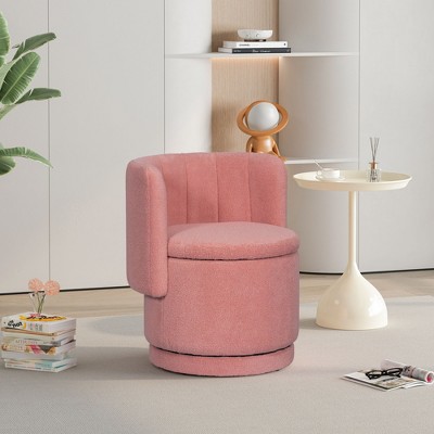 NicBex 360 Degree Swivel Chair Barrel Chair Accent Chair Sofa Chair with Storage Space Comfy Chair for Bedroom, Living Room