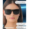 grinderPUNCH Super Dark Black Lens Men's Sunglasses Retro Classic 80's Stylish Trendy Shades (Black) - 4 of 4