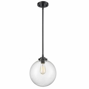 Beacon - 1 Light Stem Hung Mini Pendant In Industrial Style-11.38 Inches Tall and 10 Inches Wide - 1 of 1