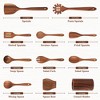 VAVSEA 11 Pcs Wooden Spoons for Cooking, Thickened Natural Wooden Cooking Utensils, Eco-Friendly Wood Kitchen Utesnils, Gifts for Christmas - 3 of 4
