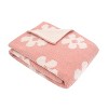 Chenille Blanket - Pink Floral - 2 of 3