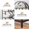 Nasitip Bookshelf 6 Tier Arched Bookcase 81.7in Tall Display Racks Geometric Open Storage Shelf Unique Book Rack Metal Frame Large Modern Book Shelf - 3 of 4
