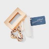 Mixed Shape Heart Claw Hair Clip Set 3pc - Universal Thread™ Gold/White - 2 of 3