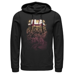 Men's Justice League JLA Superheroes Pull Over Hoodie - 1 of 3