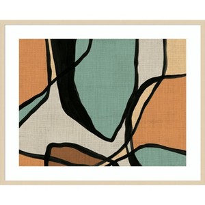 Amanti Art Abstract Stained Glass I by June Erica Vess Wood Framed Wall Art Print - 1 of 4