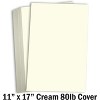 Hamilco Cream Cardstock 11x17 Paper Heavy Weight 80 lb Cover Card Stock 25 Pack - 2 of 4