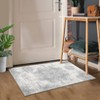 Area Rug Vintage Medallion Machine Washable Rugs Non Slip Non Shedding Distressed Printed Low Pile Foldable Carpet for Bedroom Living Room Playroom - 2 of 4