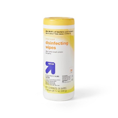 Lemon Scent Disinfecting Wipes - 35ct - up &#38; up&#8482;