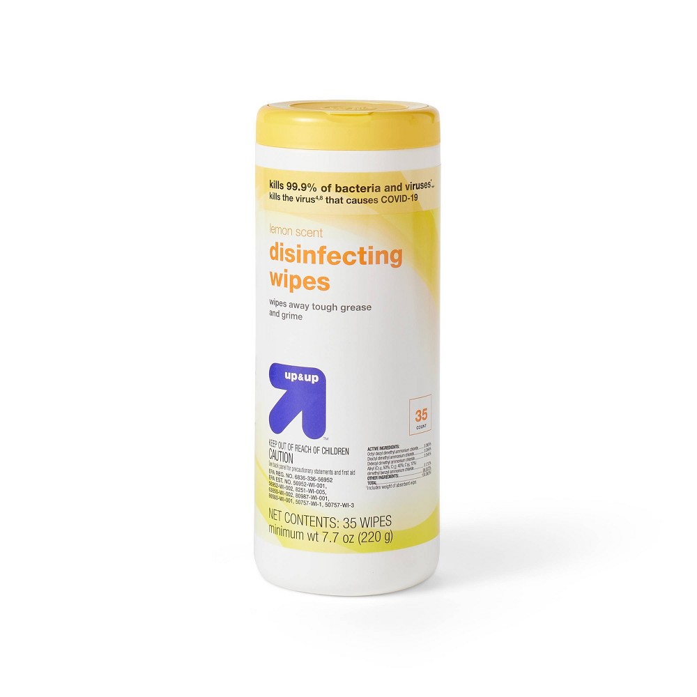 Lemon Scent Disinfecting Wipes - 35ct - up & up™