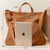Tote Bag for Girls - Women Canvas Tote Handbags Casual Shoulder Work Bag Crossbody Top Handle Bag Cross-body Handbags, Large Capacity Shopping Bags - 3 of 4