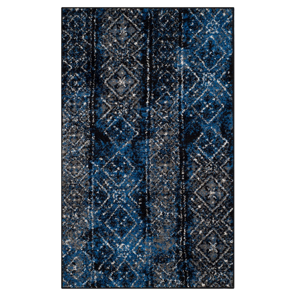 3'x5' Rilynn Accent Rug Silver/Black - Safavieh