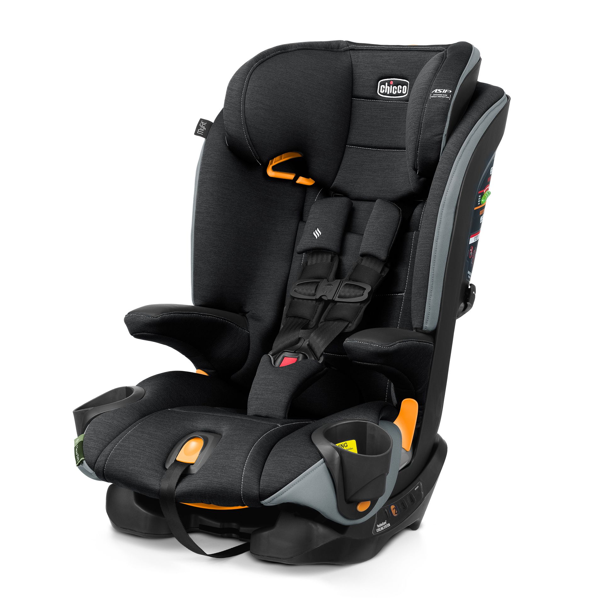 Chicco MyFit ClearTex Harness + Booster Car Seat - Obsidian
