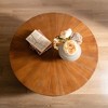 NicBex Vintage Style Bucket Shaped Coffee Table with Storage,Fir Wood Finish End Table,Center Table for Living Room,Office - 4 of 4