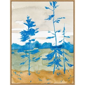 Amanti Art Cerulean Spruce Trees II by Jacob Green Framed Canvas Wall Art - 1 of 4