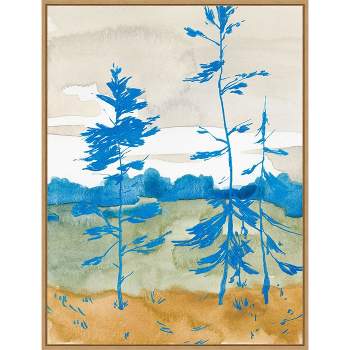 Amanti Art Cerulean Spruce Trees II by Jacob Green Framed Canvas Wall Art