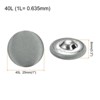 Unique Bargains Blouses Sweater Round Aluminum Cotton Fabric Cloth Covered Buttons 10 Pcs - 2 of 4