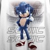 Sonic 3 Movie Sonic Repeat Text Women's White Crew Neck Short Sleeve Crop Top - 2 of 3