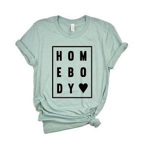 Simply Sage Market Women's Homebody Heart Short Sleeve Graphic Tee - 1 of 2