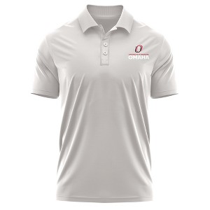 University of Nebraska at Omaha Adult Polo Left Chest Logo, Athletic Heather - 1 of 4